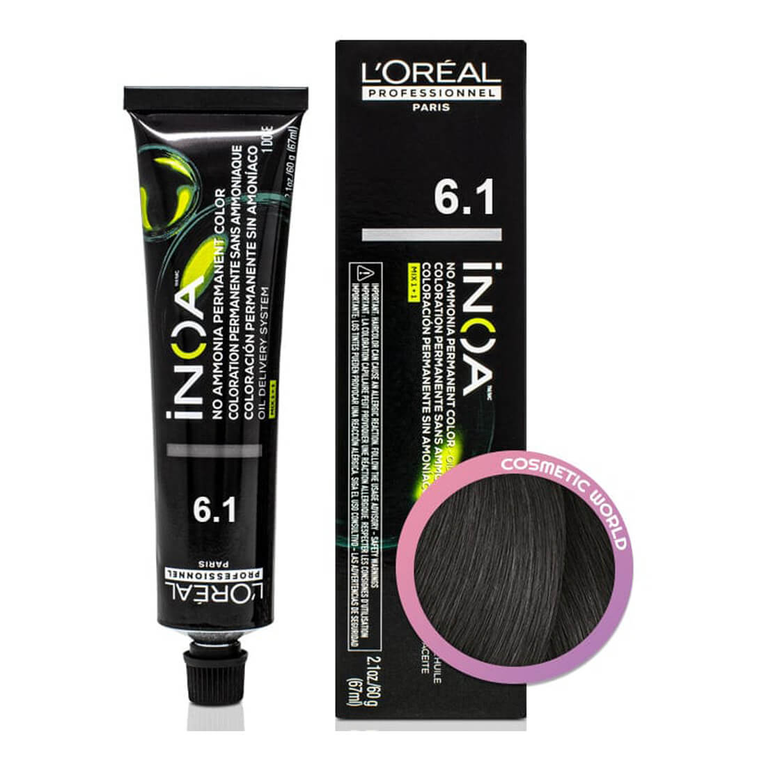 L'Oreal Professionnel Inoa 6.1 Dark Ash Blonde 60g