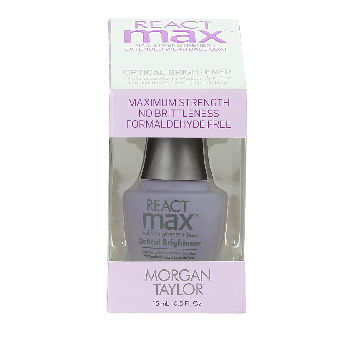 Morgan Taylor REACTmax Optical Brightener Nail Strengthener  15ml
