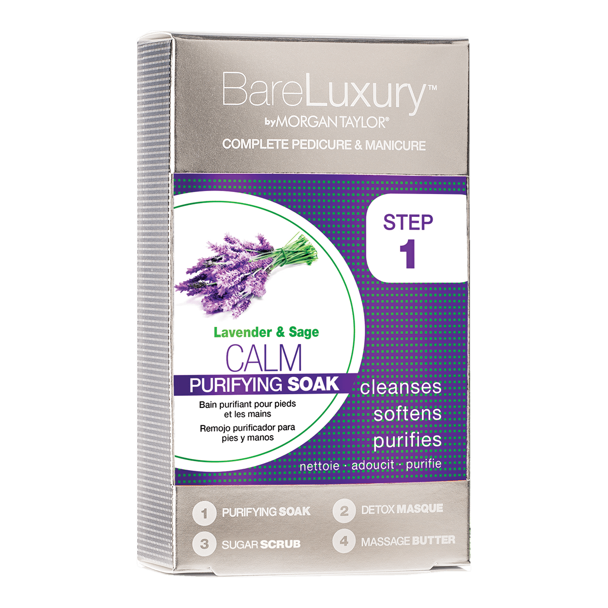 Morgan Taylor Bare Luxury Calm Lavender & Sage Pedicure & Manicure