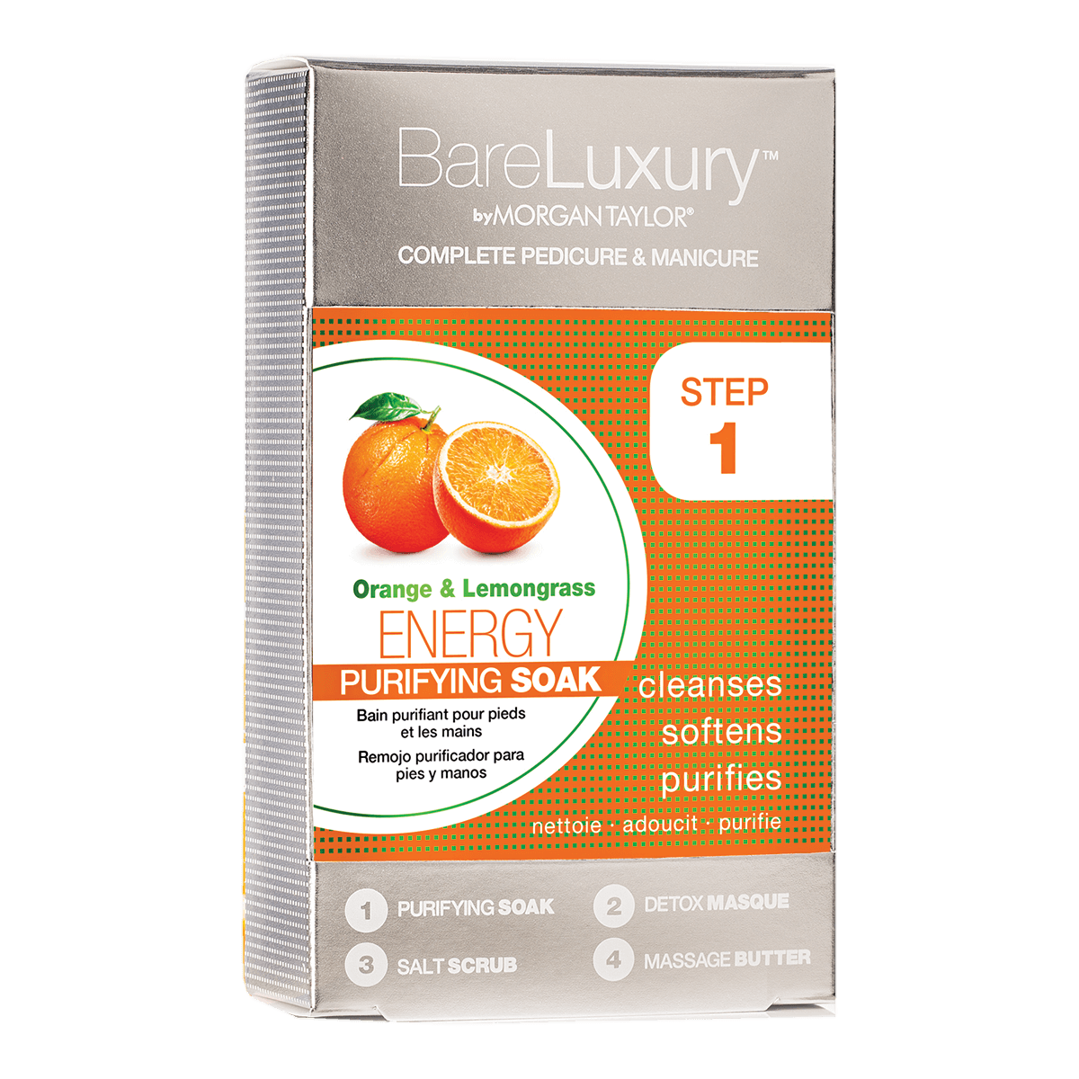 Morgan Taylor Bare Luxury Energy Orange & Lemongrass Pedi & Manicure