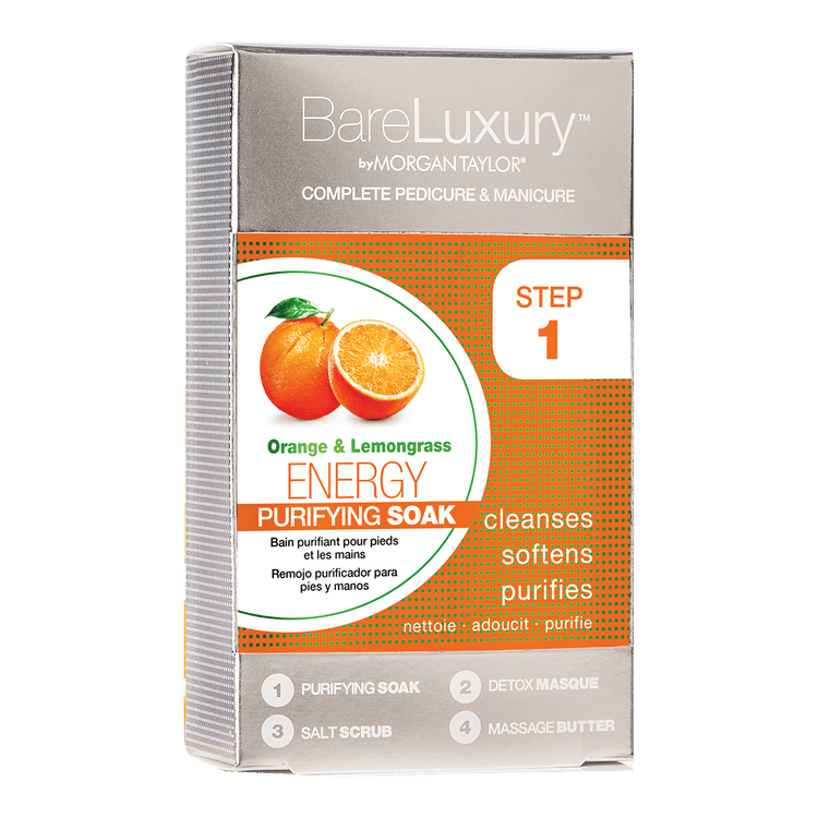 Morgan Taylor Bare Luxury Energy Orange & Lemongrass Pedi & Manicure