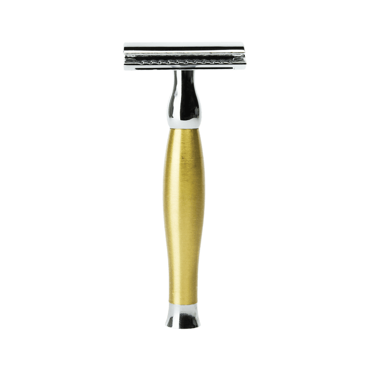 Parker 48R Matte Gold Three Piece Double Edge Safety Razor