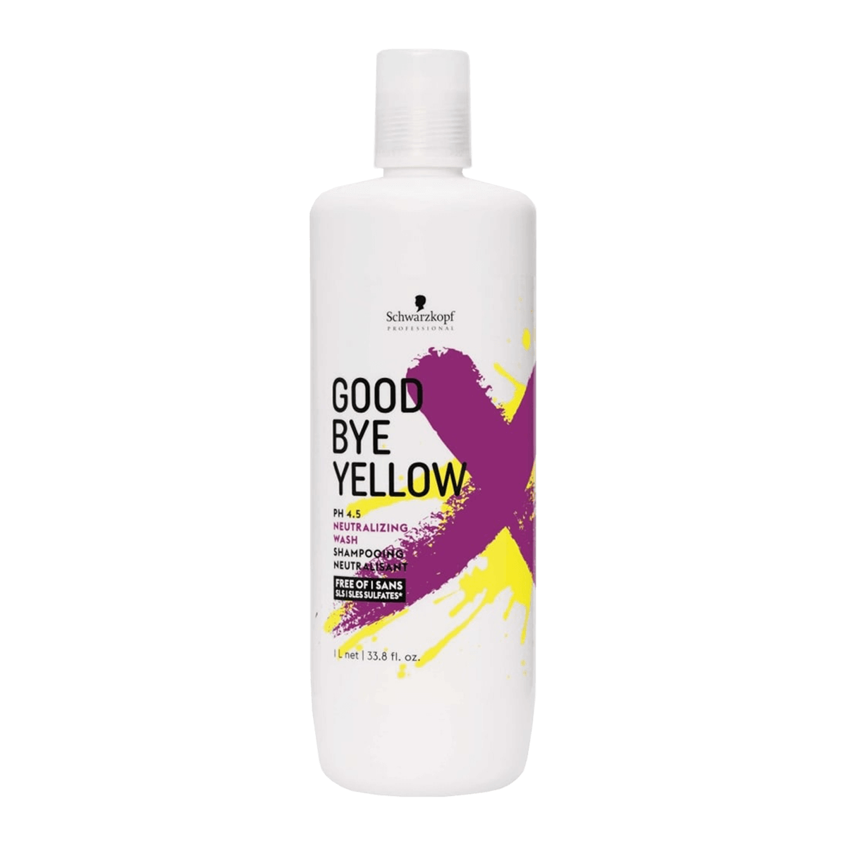 Schwarzkopf Goodbye Yellow pH 4.5 Neutralizing Wash Shampoo 1000ml