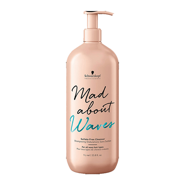 Schwarzkopf Mad About Waves Sulfate Free Cleanser 1000ml
