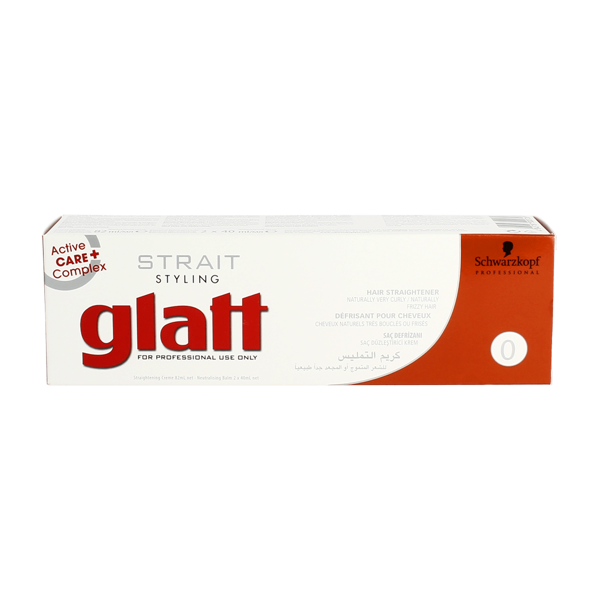 Schwarzkopf Strait Styling Glatt No 0 Straightening Creme for Frizzy Hair 2 x 40ml, 1 x 82ml
