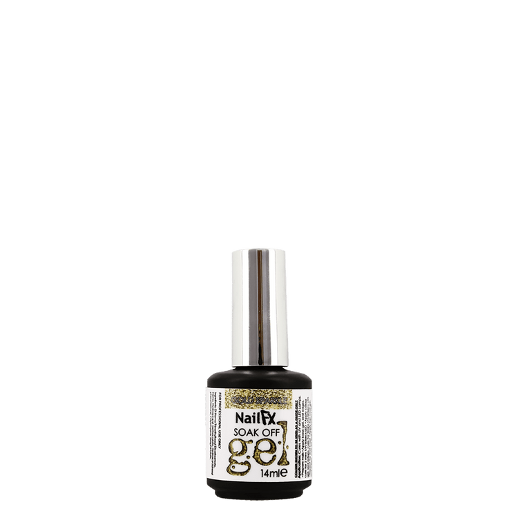 The Edge Nails NailFX Gold Sparkle Soak Off Gel 14ml