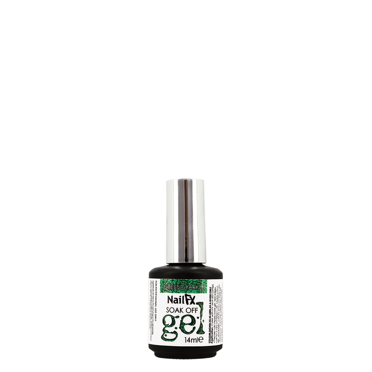 The Edge Nails NailFX Green Sparkle Soak Off Gel 14ml