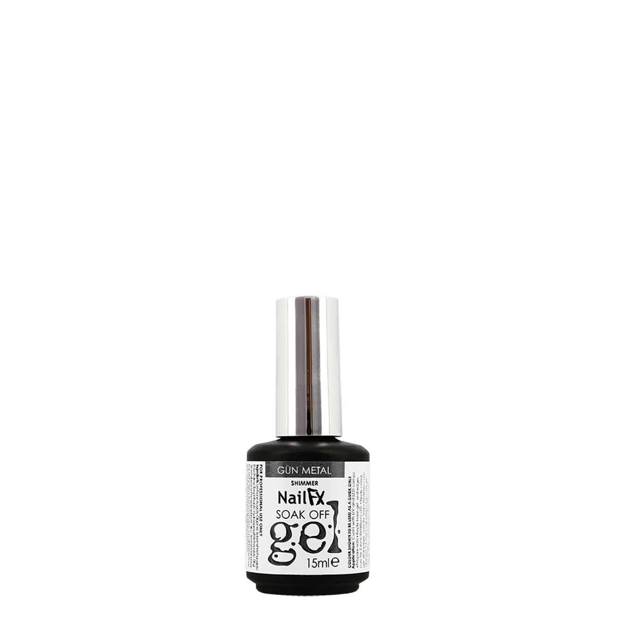 The Edge Nails NailFX Gun Metal Soak Off Gel 15ml