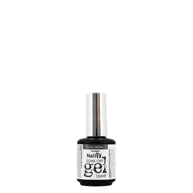 The Edge Nails NailFX Gun Metal Soak Off Gel 15ml