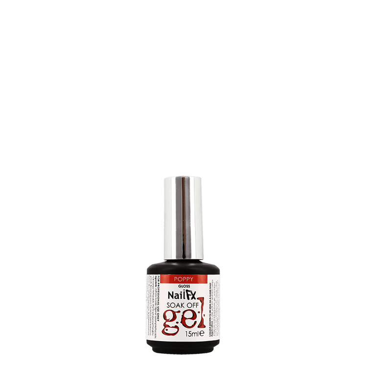 The Edge Nails NailFX Poppy Soak Off Gel 15ml