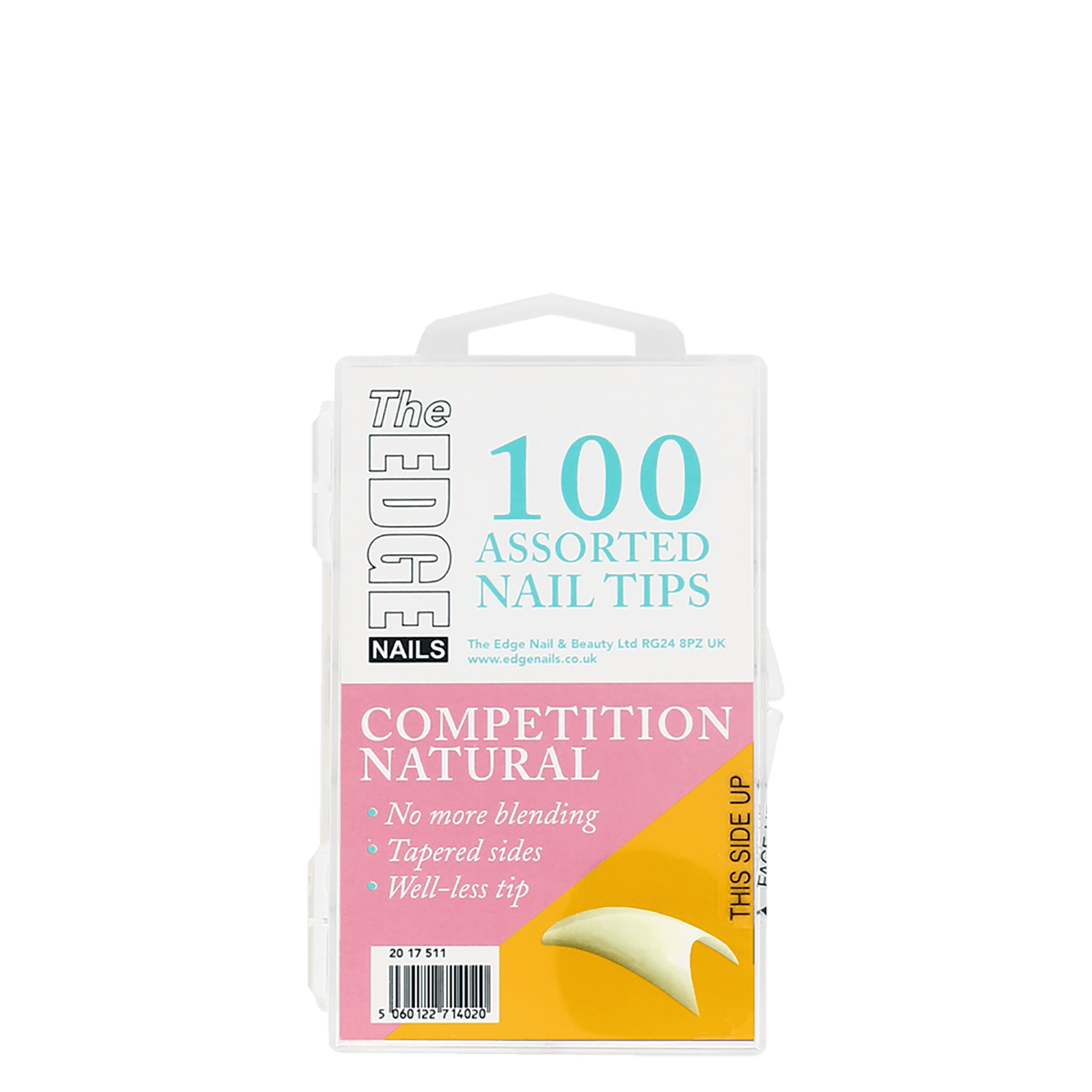 The Edge Nails Competition Natural Tips x 100 Assorted