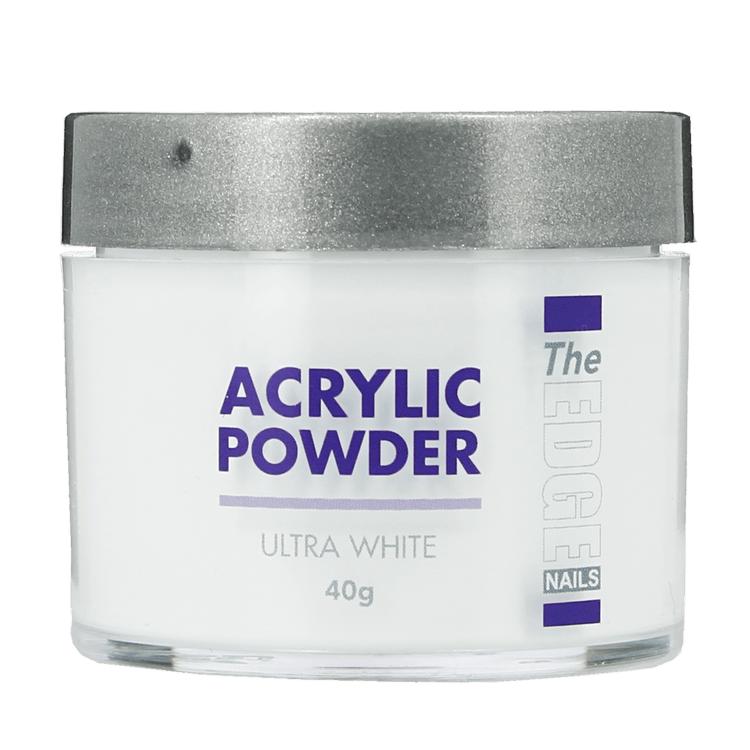 The Edge Nails Acrylic Powder Ultra White 40g