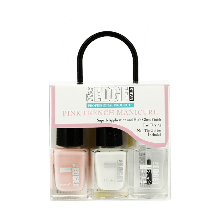 The Edge Nails Pink French Manicure Set