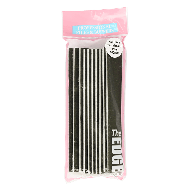 The Edge Nails Duraboard Plus 100/180 File 10 Pack