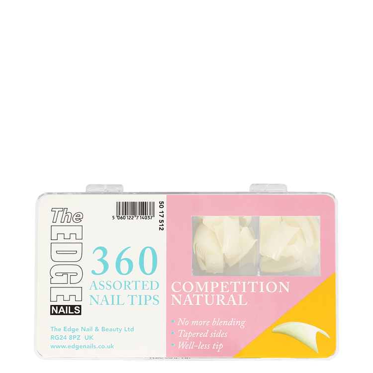 The Edge Nails Competition Natural 360 Assorted Nail Tips