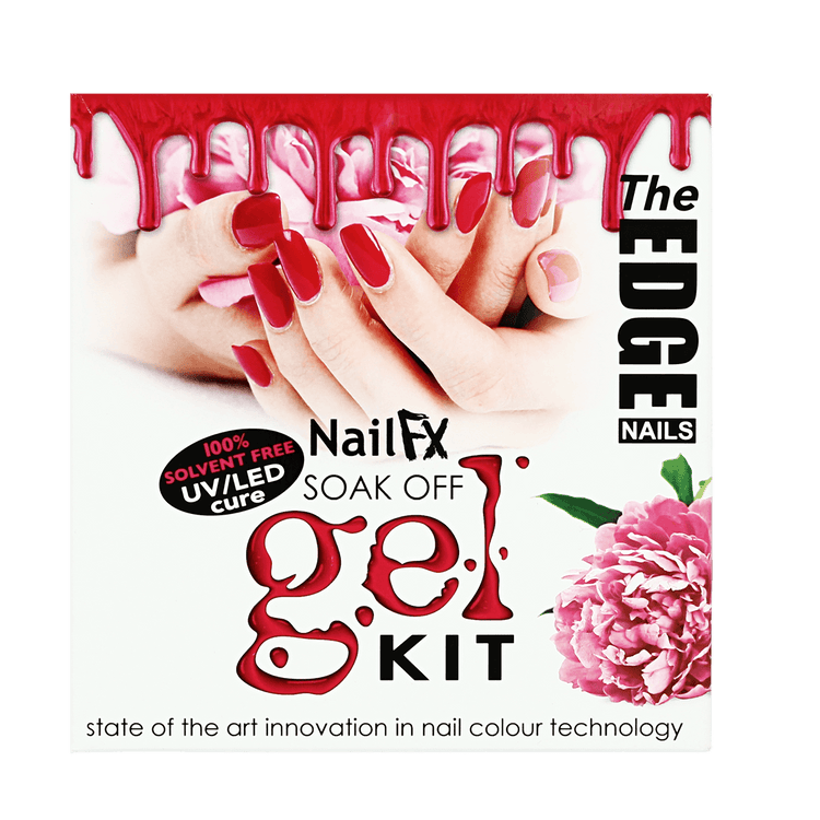 The Edge Nails Cherry NailFX Soak Off Gel Kit