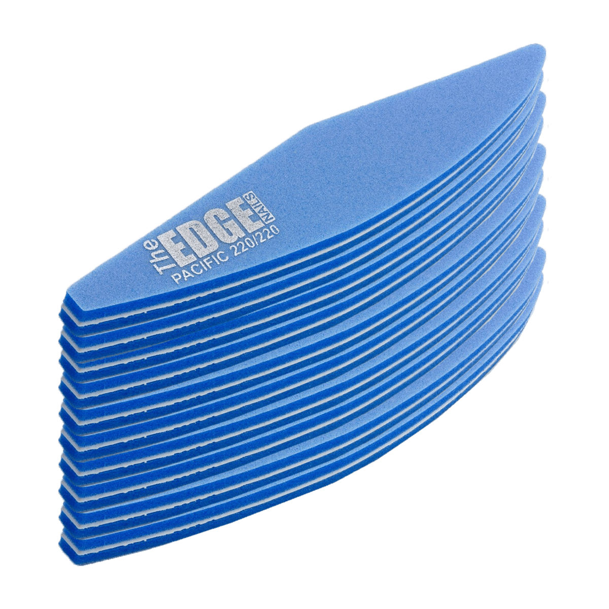 The Edge Nails Pacific File 220/220 Grit (10 Pack)