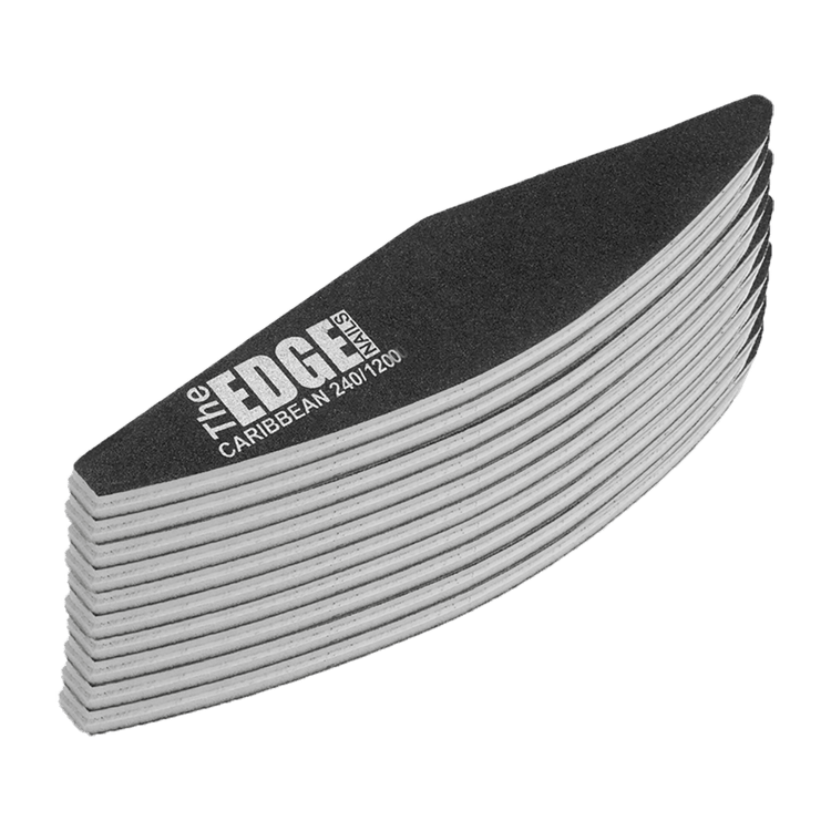 The Edge Nails Caribbean File 240/1200 Grit (10 Pack)