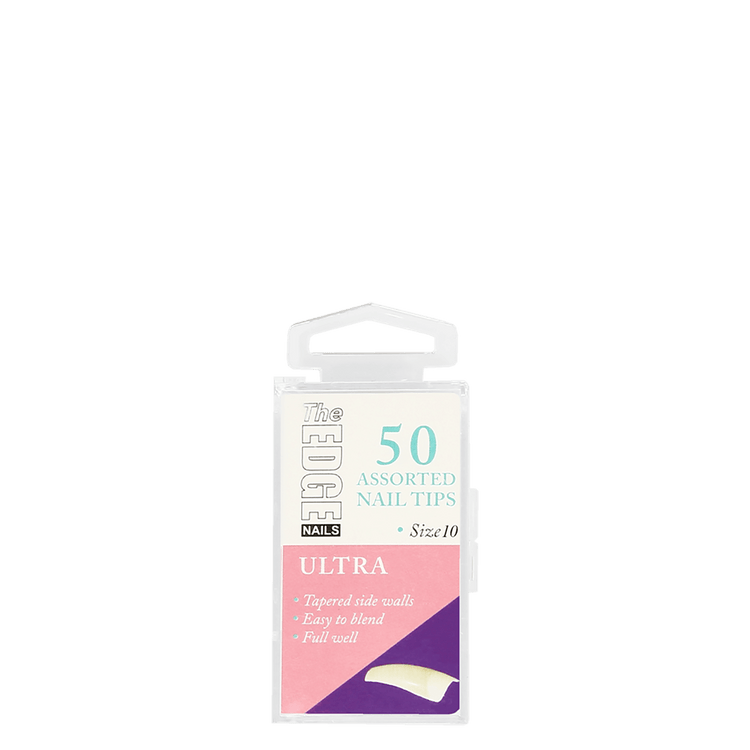 The Edge Nails Ultra Assorted Nail Tips Size 10 (50 Pack)