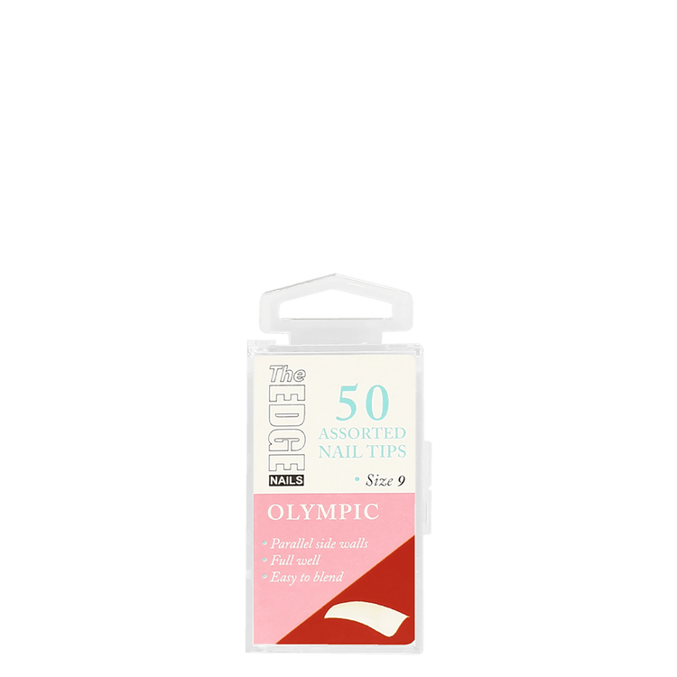 The Edge Nails Olympic Assorted Nail Tips Size 9 (50 Pack)