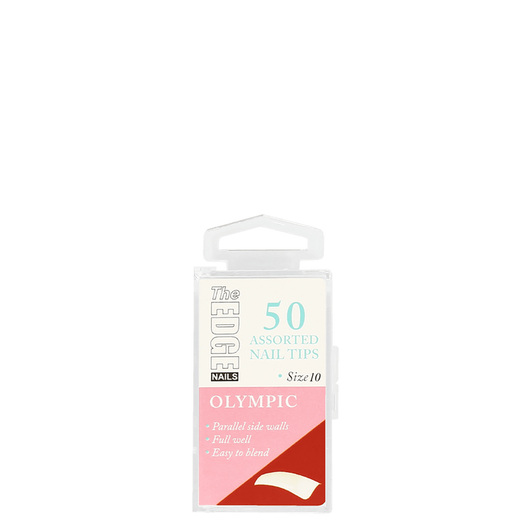 The Edge Nails Olympic Assorted Nail Tips Size 10 (50 Pack)