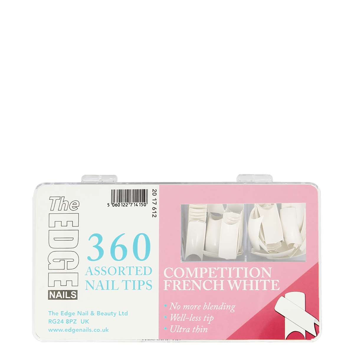 The Edge Nails Competition French White Assorted Nail Tips (360 Pack)