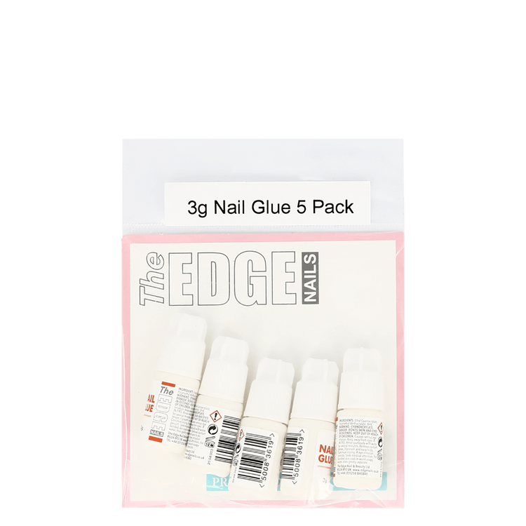 The Edge Nails Nail Glue 3g (5 Pack)