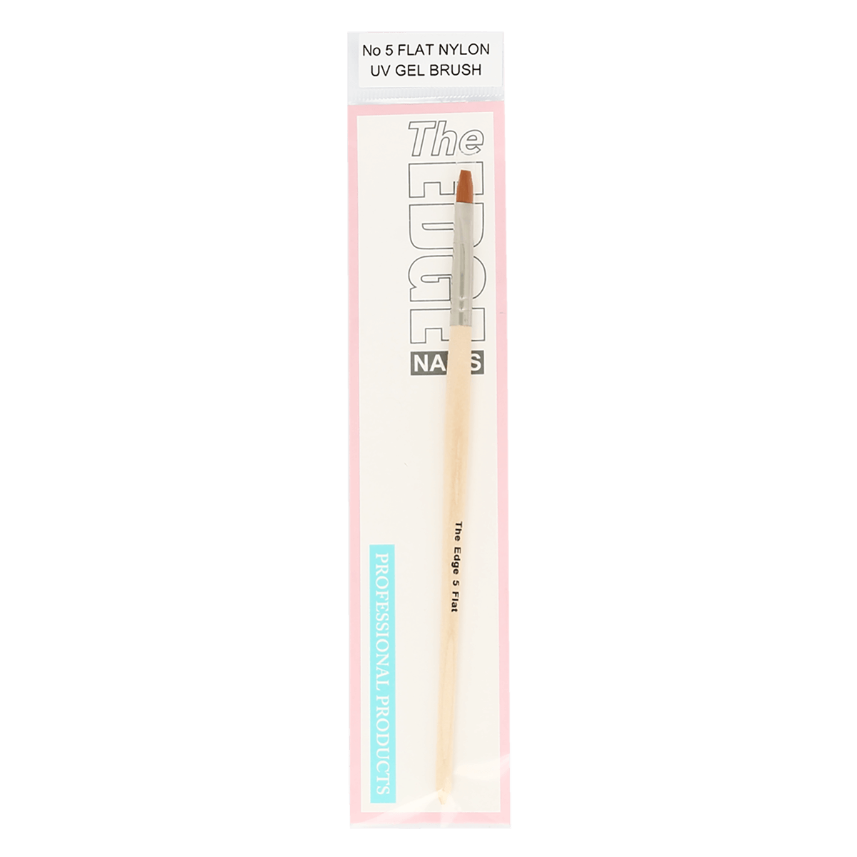 The Edge Nails No.5 Flat Nylon UV Gel Brush
