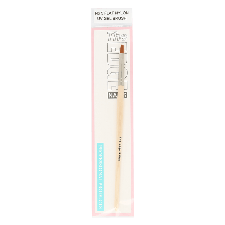 The Edge Nails No.5 Flat Nylon UV Gel Brush