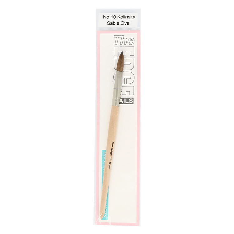 The Edge Nails No.10 Kolinsky Sable Oval Brush