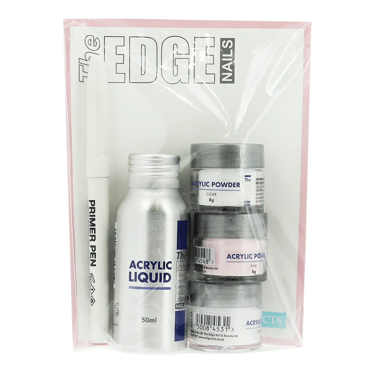 The Edge Nails Acrylic Powder and Liquid Trial Pack
