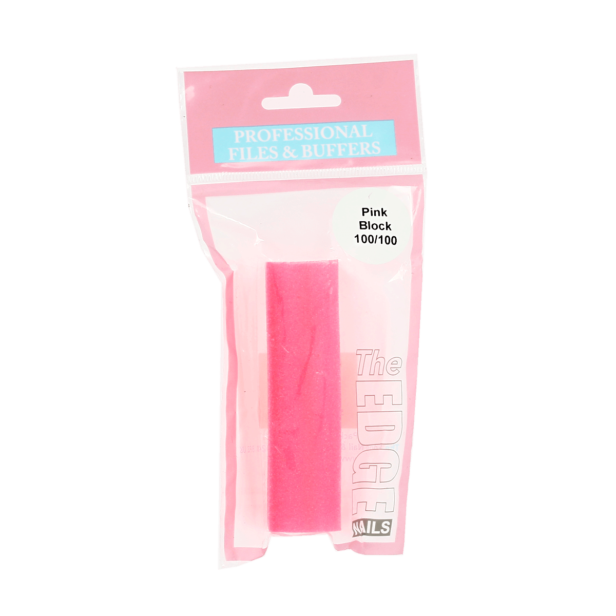 The Edge Nails Pink Sanding Block 100/100