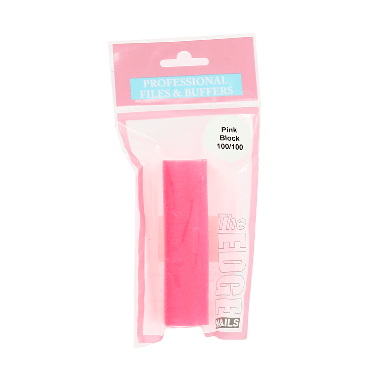 The Edge Nails Pink Sanding Block 100/100