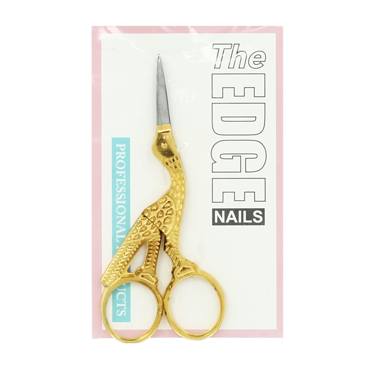 The Edge Nails Stork Scissors With Gold Plated Handles