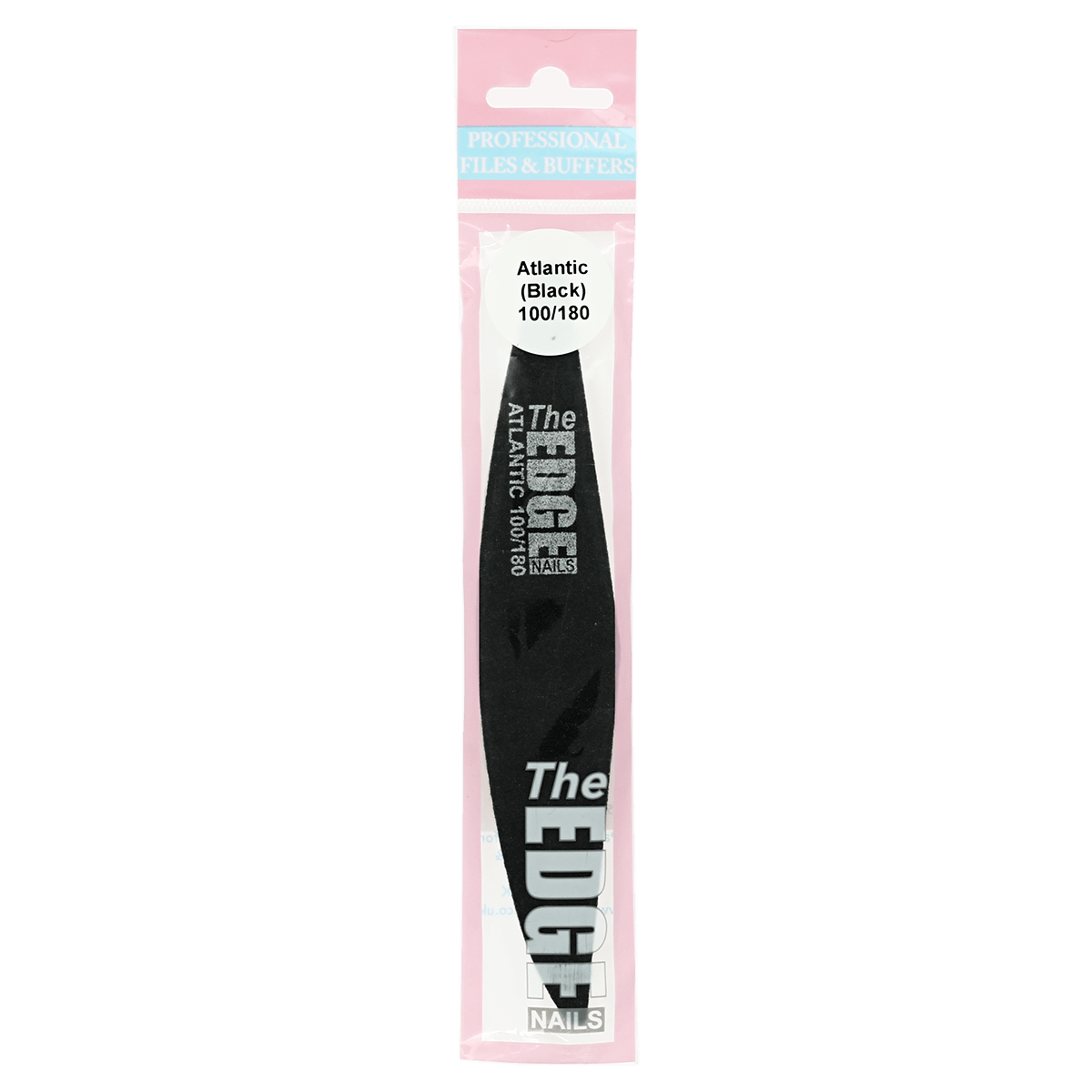 The Edge Nails Atlantic Black File 100/180