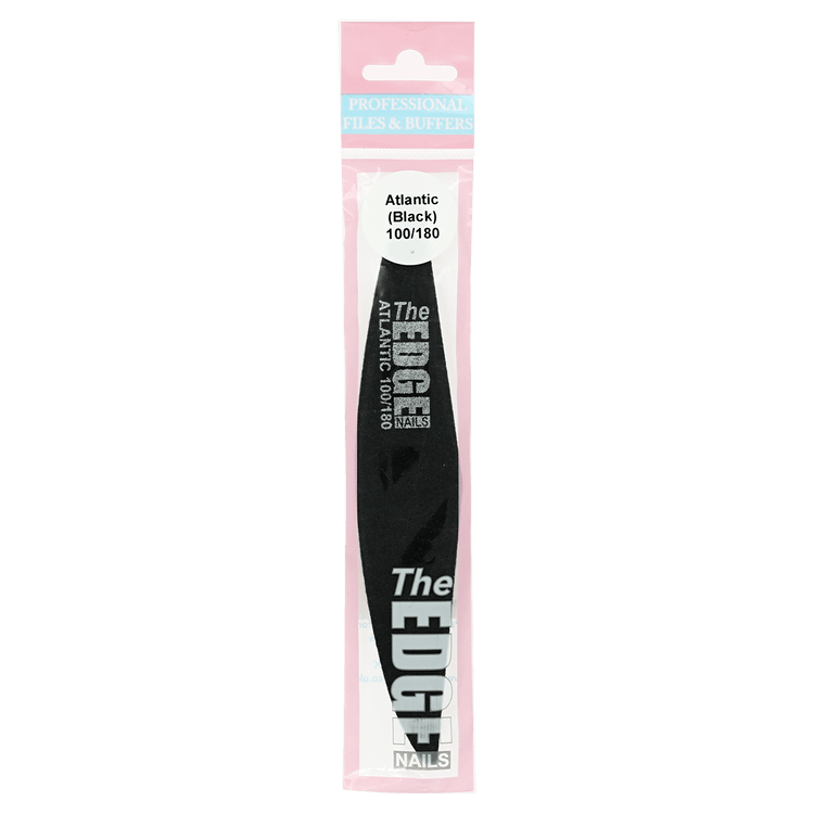 The Edge Nails Atlantic Black File 100/180