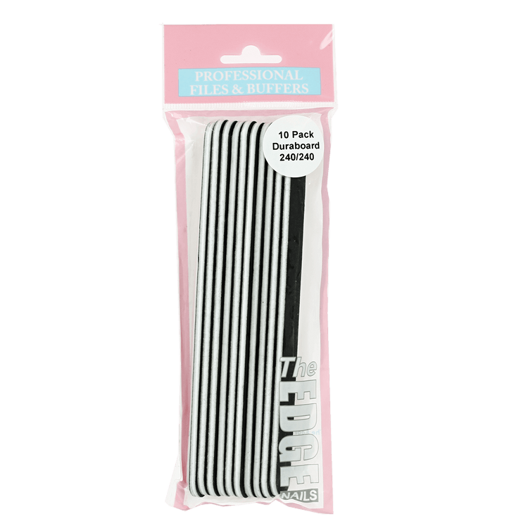 The Edge Nails Duraboard Files (10 Pack) 240/240