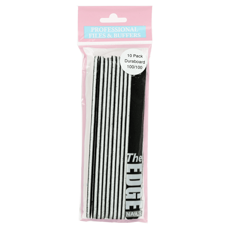 The Edge Nails Duraboard Files (10 Pack) 100/100