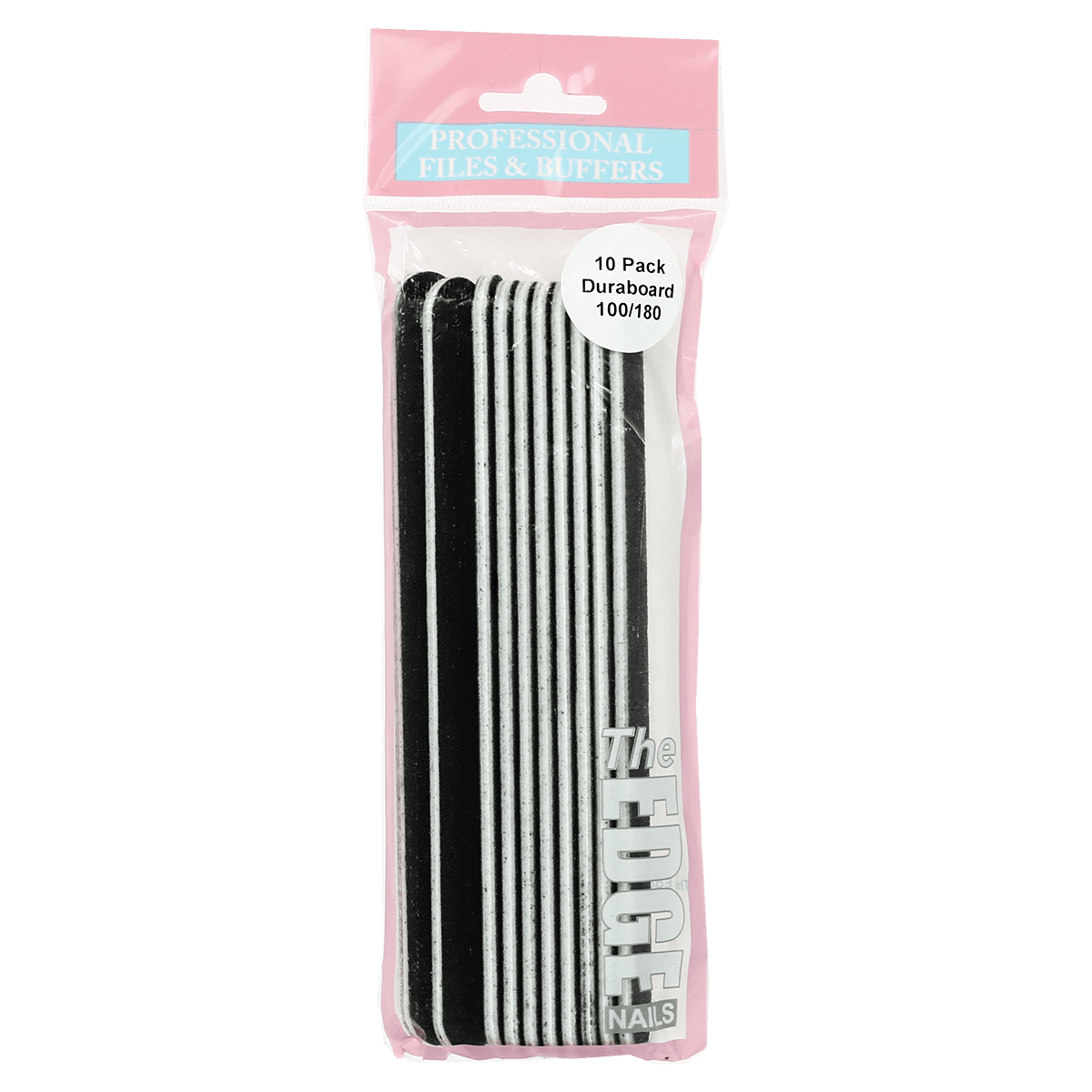 The Edge Nails Duraboard Files (10 Pack) 100/180