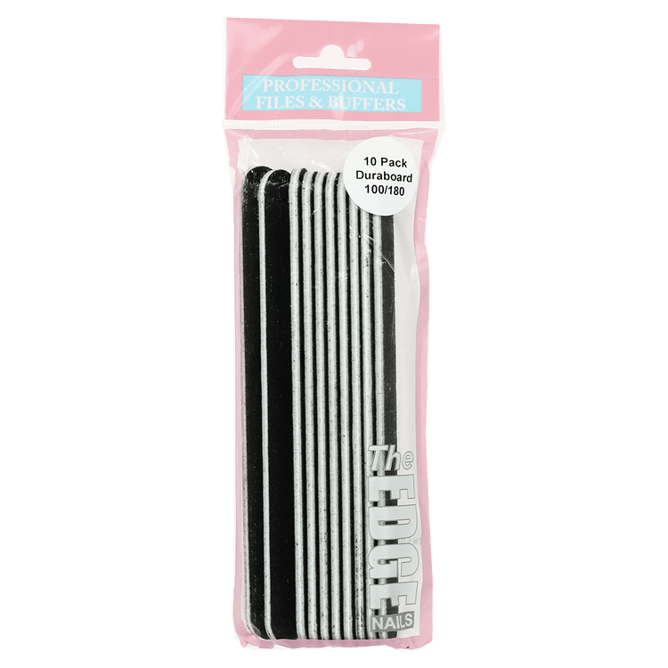 The Edge Nails Duraboard Files (10 Pack) 100/180