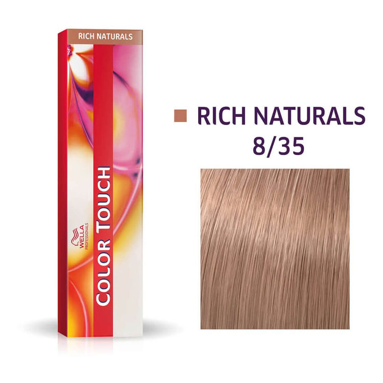 Wella Color Touch Rich Naturals 8/35 Light Blonde Gold Mahogany 60ml