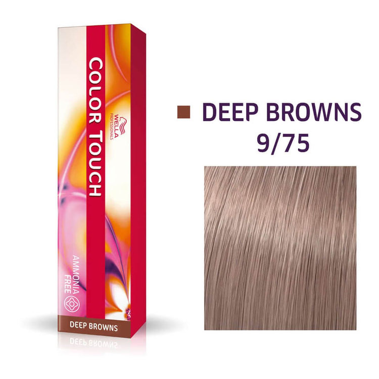 Wella Color Touch Deep Browns 9/75 Very Light Blonde Brown Mahogany 60ml