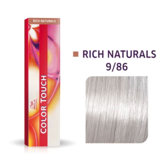 Wella Color Touch Rich Naturals 9/86 Very Light Blonde/Pearl Violet