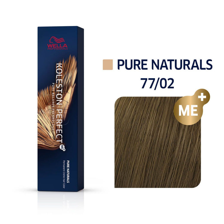 Wella Koleston Perfect Me+ Pure Naturals 77/02 Intense Medium Blonde 60ml