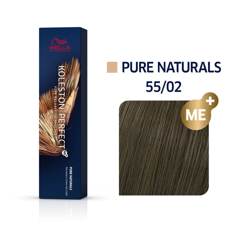 Wella Koleston Perfect Me+ Pure Naturals 55/02 Light Intense/Brown 60ml