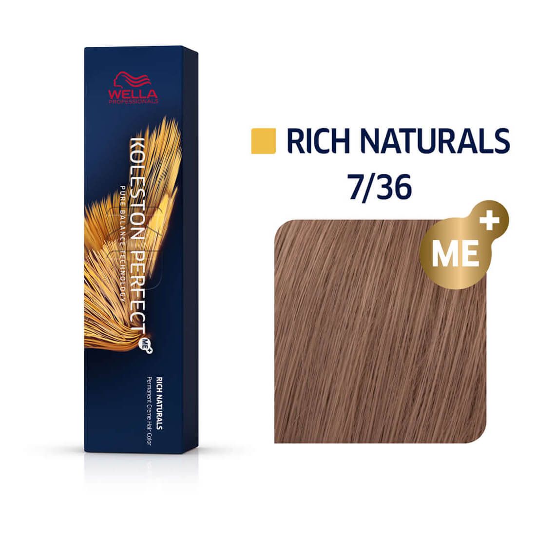 Wella Koleston Perfect Me+ Rich Naturals 7/36 Golden Violet/Blonde 60ml