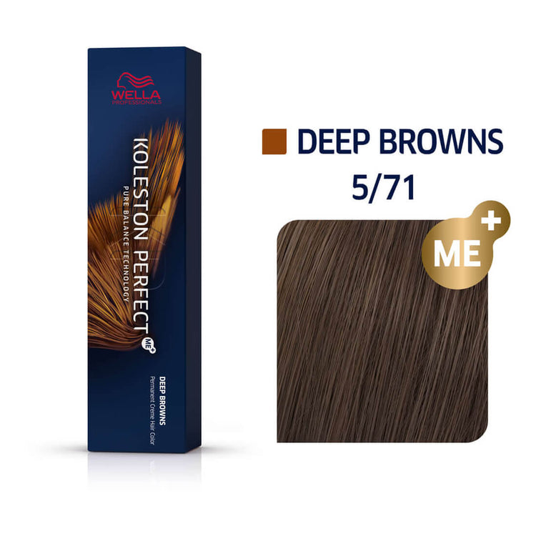Wella Koleston Perfect Me+ Deep Browns 5/71 Light Brown/Brown Ash 60ml