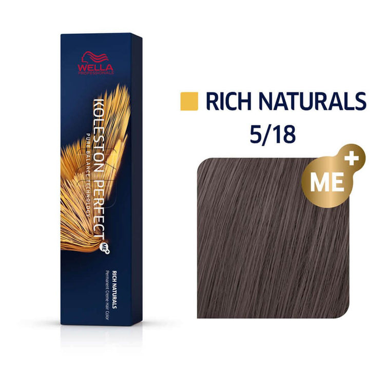 Wella Koleston Perfect Me+ Rich Naturals 5/18 Light Ash/Brunette 60ml