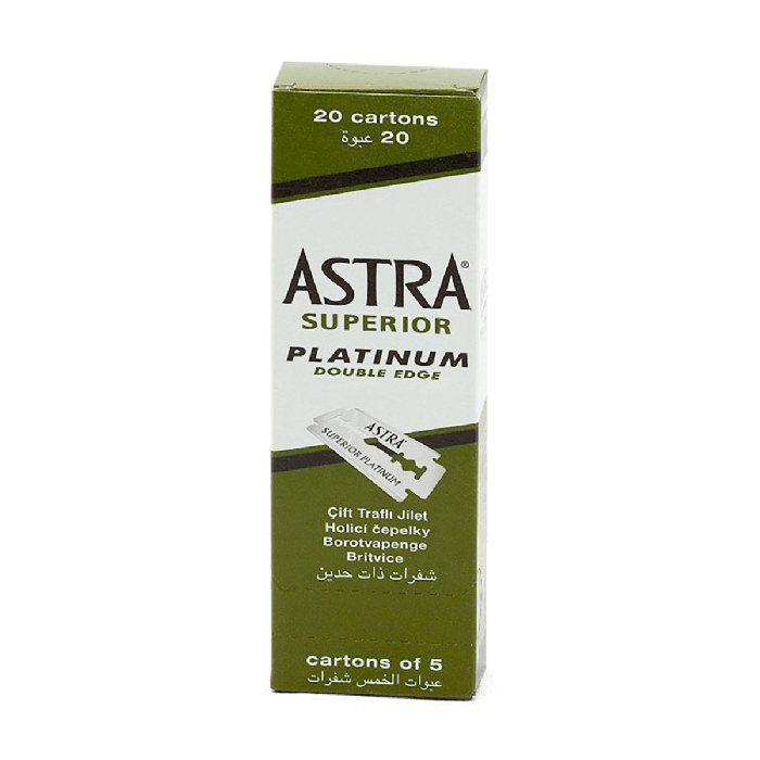 Astra Superior Platinum Double Edge Razor Blades Green (100 Blades)