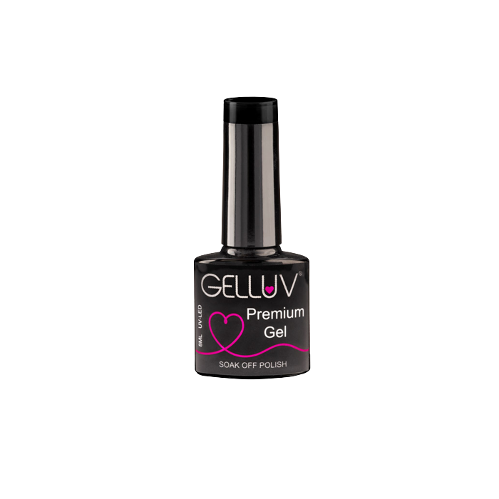 Gelluv Jet Black Gel Polish Step 3 8ml